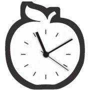  Fab Time White Apple Wall Clock FA116DE90TAJINDFUR