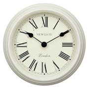 Newgate Petite Gallery Clock, Linen White, Dia.20cm, Cream