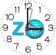 Ellicon 311 Z Zebra Analog Wall Clock (White) 