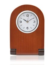 Light Cherry Finish Wooden closing Desktop Clock & Frame