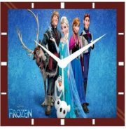 Moneysaver Frozen Analog Wall Clock (Multicolour) 