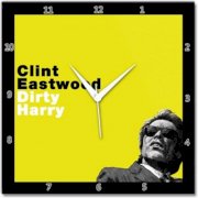  Shoprock Clint Eastwood Dirty Harry Analog Wall Clock (Black) 