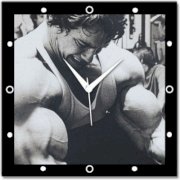  Shoprock Huge Biceps Analog Wall Clock (Black) 