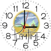 Ellicon B158 Play Time Analog Wall Clock (White) 