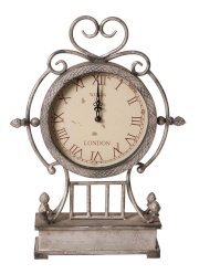 Wilco Imports, Metal Clock, 10-inches x 4-inches x 19-inches