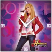 WebPlaza Hannah Montana Analog Wall Clock (Multicolor)