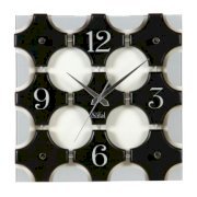Safal Quartz Wall Clock Black & Silver SA553DE77SOOINDFUR