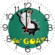  Ellicon B178 Funny White Goat Smile Analog Wall Clock (White) 