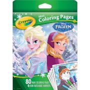 Tập tô màu và bút tô màu Crayola 80 trang, 6 bút tô màu mini Disney Frozen