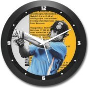 Shop Mantra Suresh Raina Just Perform Round Analog Wall Clock (Black)