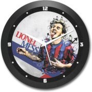 Shop Mantra Lionel Messi Barcelona Round Analog Wall Clock (Black)