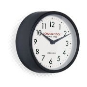 LC Designs UK - HORWICH Black 18cm Wall Clock