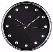 Premier Housewares Wall Clock - Black