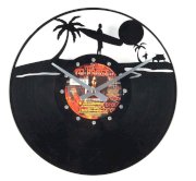 Janya Design Modern Surfer Dude Vinyl Record Wall Clock
