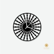 Osaree Spirograph circle shape morden Analog Wall Clock (Matte Black)