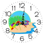 Lazy Turtle Wall Clock 212 Beach Design