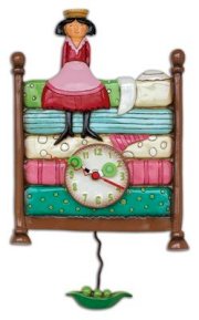 Allen Designs Princess Peapod Wall Clock