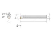 Cán dao tiện trong Marox S12M-STFCR/L09