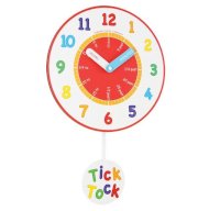 LC Designs UK Tell The Time Pendulum Wall Clock 33cm