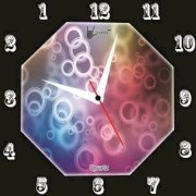 Lycans Anti 0058 Analog Wall Clock (Pink, Black) 