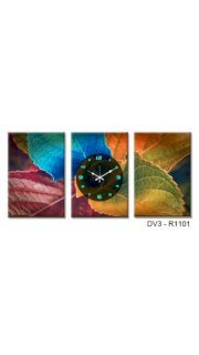 Design O Vista Three Panel Painting Clock 127