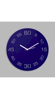 Creative Width Decor Point Sixty Blue Wall Clock