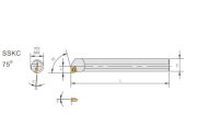 Cán dao tiện trong Marox S20R-SSKCR/L09