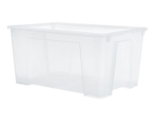 Hộp đựng đồ 45L SAMLA/ Box, transparent - IKEA