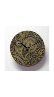 Engrave Evening Paisley - Wall Clock