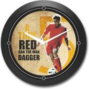 Shop Mantra Dan Agger Footballer Round Clock Analog Wall Clock (Black)