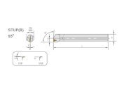 Cán dao tiện trong Marox E20S-STUPR16-22