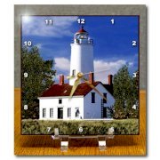 DC_886_1 Light House - Dungeness Lighthouse - Desk Clocks - 6x6 Desk Clock