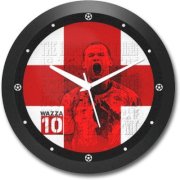 Shop Mantra Wazza Rooney England Football Round Analog Wall Clock (Black)