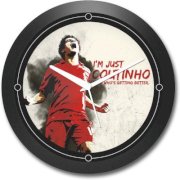 Shop Mantra Coutinho Liverpool FC Round Clock Analog Wall Clock (Black)