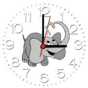 Lazy Turtle Wall Clock 346 Elephant