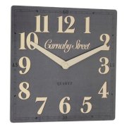 LC Designs UK Retro Carnaby Street Grey Wall Clock 30cm