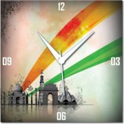  WebPlaza Incredible India Republic Day Analog Wall Clock (Multicolor) 