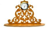 Panache Floral Designer Table Clock