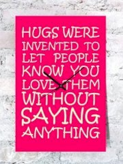 Kwardrobe Hugs Analog Wall Clock (Pink)