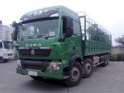 Xe tải thùng 4 chân howo t5g 340hp tải trọng 17900kg