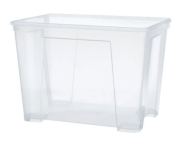 Hộp đựng đồ 22L SAMLA / Box, transparent - IKEA