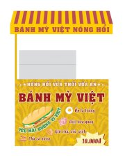 Xe bánh mì Việt  + Ủ nóng bánh Bamy TD120