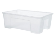 Hộp đựng đồ 11L SAMLA / Box, transparent - IKEA