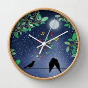 Đồng hồ treo tường Society6 Moonlight Serenade