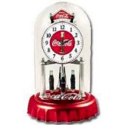 Coca Cola Anniversary Porcelain Dial Bottle Cap Theme Clock