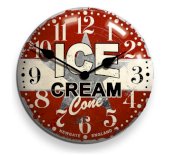 Đồng hồ treo tường Newgate Ice Cream Advertising Clock - 50cm Dia.