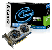 Galaxy GeForce GTX750 Ti GC 2GB (75IPH8DV9JXZ) (Nvidia GeForce GTX 750 Ti, 2048MB GDDR5, 128 bit, PCI-E 3.0)