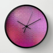 Đồng hồ treo tường Society6 Trinity Pattern (pretty pink)