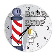 Đồng hồ treo tường Clockadoodledoo Barber Shop