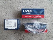 Kính Uvex S3761, +1.5 Clear Lens, Black Frame
